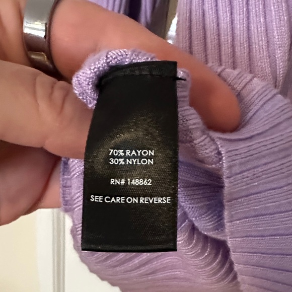 torrid Lilac Ribbed Button-Up Cardigan - Picture 8 of 8